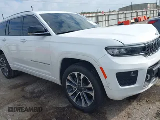 2021 Jeep Grand Cherokee Overland with VIN 1C4RJKDG6M8210181, listed as a IAAI auction lot 40858736 with 55,446 mi miles and . Bid and sale history available at DreamBid. Image 1.