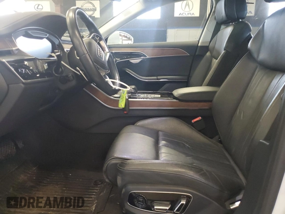 2019 Audi A8 L with VIN WAU8DAF86KN005765, listed as a Copart auction lot 49065575 with 32,600 mi miles and Salvage Title. Bid and sale history available at carsss.com. Image 7.