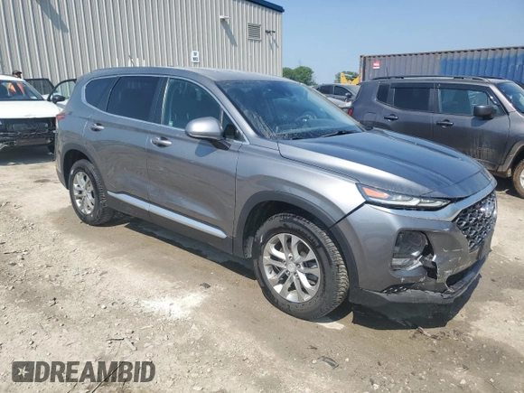 2019 Hyundai Santa Fe SE with VIN 5NMS2CAD7KH135680, listed as a Copart auction lot 59698015 with 88,492 mi miles and Salvage title. Bid and sale history available at DreamBid. Image 4.