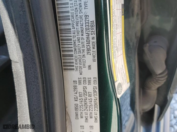 2015 FIAT 500L Urbana Trekking with VIN ZFBCFADH4FZ033219, listed as a Copart auction lot 68164704 with 70,046 mi miles and Salvage Title. Bid and sale history available at carsss.com. Image 12.