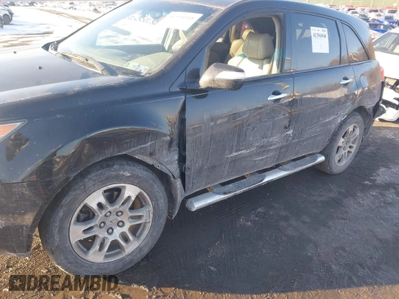 2007 Acura MDX with VIN 2HNYD282X7H542375, listed as a IAAI auction lot 41394948 with 189,364 mi miles. Bid and sale history available at carsss.com. Image 6.
