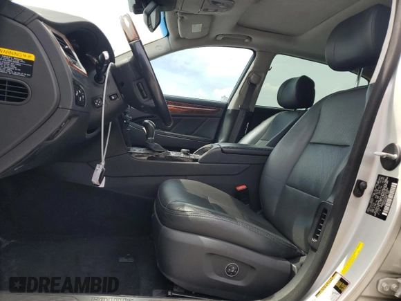 2014 Hyundai Equus Signature with VIN KMHGH4JHXEU082883, listed as a Copart auction lot 53679875 with 115,359 mi miles and Non Repairable. Bid and sale history available at DreamBid. Image 7.