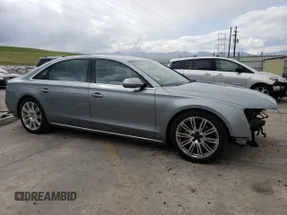 2013 Audi A8 3.0L with VIN WAURGAFD2DN026253, listed as a Copart auction lot 55476795 with 133,083 mi miles and Salvage title. Bid and sale history available at DreamBid. Image 4.