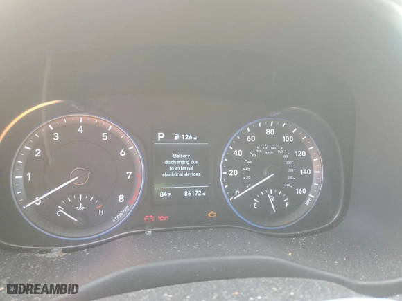 2021 Hyundai Kona SE with VIN KM8K1CAA4MU644545, listed as a Copart auction lot 49736815 with 86,172 mi miles and Salvage Title. Bid and sale history available at carsss.com. Image 9.