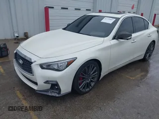 2019 Infiniti Q50 RED SPORT 400 with VIN JN1FV7AP2KM760252, listed as a IAAI auction lot 41729947 with 65,838 mi miles. Bid and sale history available at carsss.com. Image 17.