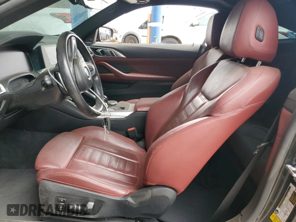 2021 BMW 4 Series 430i with VIN WBA53AP01MCF92750, listed as a Copart auction lot 43817115 with 61,291 mi miles and Salvage Title. Bid and sale history available at DreamBid. Image 7.