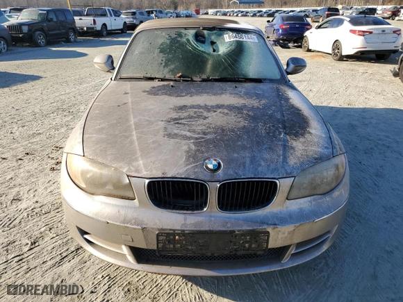 2011 BMW 1 Series 128i with VIN WBAUL7C52BVM79341, listed as a Copart auction lot 86450144 with 131,955 mi miles and Salvage Title. Bid and sale history available at carsss.com. Image 5.