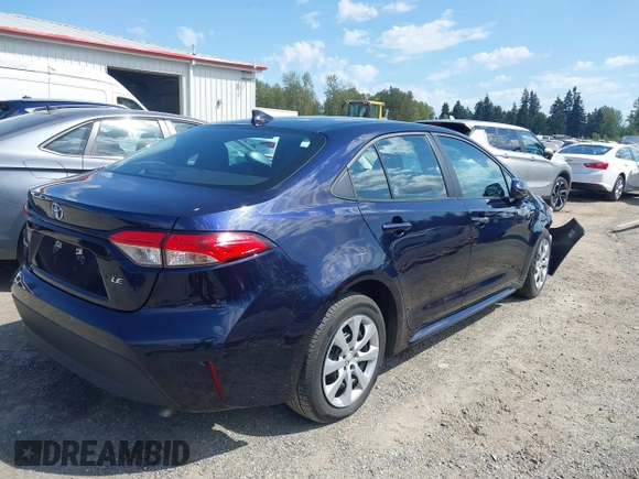 2023 Toyota Corolla LE with VIN 5YFB4MDE2PP052532, listed as a IAAI auction lot 42169698 with 32,622 mi miles. Bid and sale history available at carsss.com. Image 4.