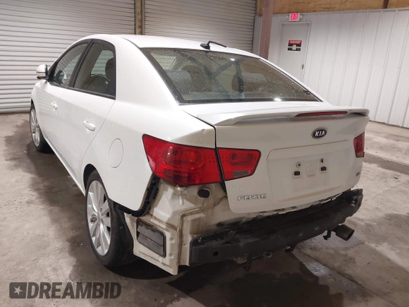 2013 Kia Forte SX with VIN KNAFW4A34D5669077, listed as a IAAI auction lot 41951317 with 96,509 mi miles. Bid and sale history available at carsss.com. Image 3.