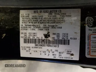 2008 Mercury Milan Premier z VIN 3MEHM08198R655613, wystawiony jako Copart lot #61052595 z przebiegiem 241 329 mil mil oraz Szkoda całkowita • Salvage title. Historia ofert i sprzedaży dostępna na DreamBid. Obrazek 12.