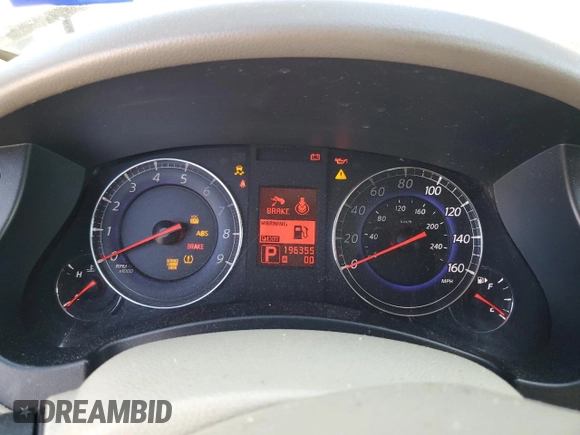 2010 Infiniti EX Journey with VIN JN1AJ0HP8AM700283, listed as a Copart auction lot 76475214 with 196,355 mi miles and Clean Title. Bid and sale history available at DreamBid. Image 9.