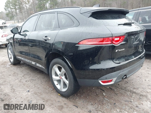 2018 Jaguar F-Pace 25t Premium with VIN SADCJ2FX0JA293960, listed as a IAAI auction lot 41099021 with 76,916 mi miles and . Bid and sale history available at DreamBid. Image 3.