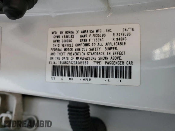 2016 Acura TLX Technology z VIN 19UUB2F52GA009069, wystawiony jako Copart lot #52041485 z przebiegiem 121 561 mil mil oraz Szkoda całkowita • Salvage title. Historia ofert i sprzedaży dostępna na DreamBid. Obrazek 15.