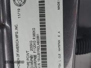 2020 Acura TLX w/A-Spec Pkg with VIN 19UUB1F60LA800861, listed as a Copart auction lot 89358825 with 76,753 mi miles and Salvage Title. Bid and sale history available at carsss.com. Image 12.