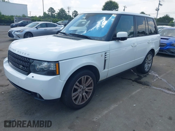 2012 Land Rover Range Rover HSE Lux with VIN SALMF1D43CA372930, listed as a IAAI auction lot 42601061 with 175,584 mi miles and . Bid and sale history available at DreamBid. Image 2.
