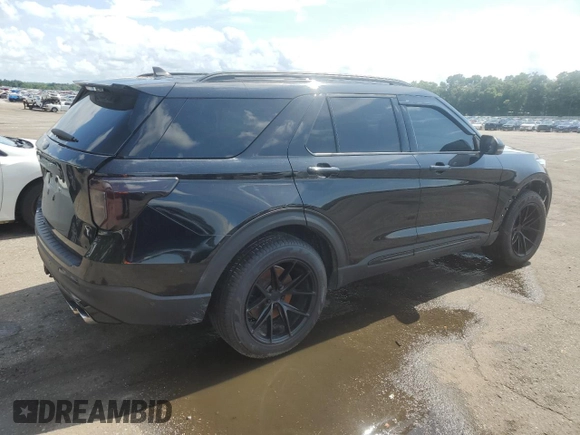 2021 Ford Explorer ST with VIN 1FM5K8GCXMGA37824, listed as a Copart auction lot 56569864 with 0 mi miles and Salvage Title. Bid and sale history available at carsss.com. Image 3.