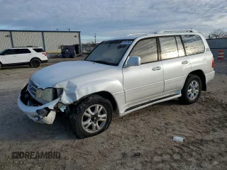 2003 Lexus LX with VIN JTJHT00W033532086, listed as a Copart auction lot 87810765 with 244,399 mi miles and Salvage Title. Bid and sale history available at carsss.com. Image 1.