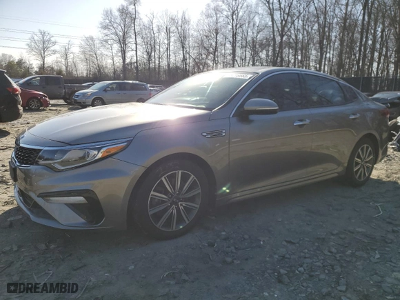 2019 Kia Optima EX with VIN 5XXGU4L1XKG317378, listed as a Copart auction lot 48016665 with 207,062 mi miles and Salvage Title. Bid and sale history available at carsss.com. Image 1.