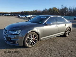 2018 Audi S4 Prestige with VIN WAUC4AF4XJA001442, listed as a Copart auction lot 44804865 with 52,682 mi miles and Salvage Title. Bid and sale history available at carsss.com. Image 1.