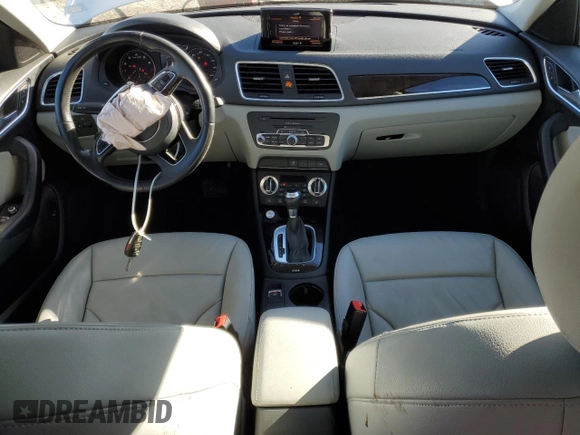 2015 Audi Q3 Premium Plus with VIN WA1BFCFS7FR014199, listed as a Copart auction lot 81987154 with 62,071 mi miles and Salvage title. Bid and sale history available at DreamBid. Image 8.