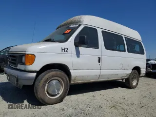 2006 Ford Econoline Cargo z VIN 1FTNE24W16DA32460, wystawiony jako Copart lot #60887395 z przebiegiem 372 336 mil mil oraz Czysty tytuł • Clean title. Historia ofert i sprzedaży dostępna na DreamBid. Obrazek 1.