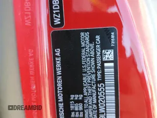 2020 Toyota Supra 3.0 z VIN WZ1DB4C09LW020555, wystawiony jako Copart lot #65440913 z przebiegiem Nie podano mil oraz . Historia ofert i sprzedaży dostępna na DreamBid. Obrazek 14.