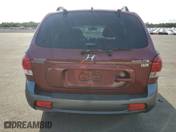 2005 Hyundai Santa Fe GLS with VIN KM8SC13E05U900292, listed as a Copart auction lot 72005604 with 121,849 mi miles and Salvage Title. Bid and sale history available at carsss.com. Image 6.