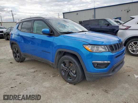 2019 Jeep Compass Latitude with VIN 3C4NJCBB0KT715532, listed as a Copart auction lot 55669805 with 78,036 mi miles and Salvage title. Bid and sale history available at DreamBid. Image 4.