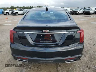 2025 Cadillac CT5 Premium Luxury with VIN 1G6DN5RW5S0100897, listed as a Copart auction lot 78741714 with 5,494 mi miles and Salvage title. Bid and sale history available at DreamBid. Image 6.