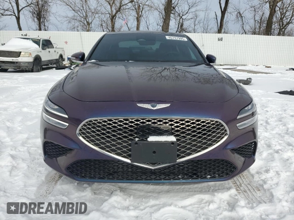 2023 Genesis G70 3.3T with VIN KMTG54TE8PU107865, listed as a Copart auction lot 45747995 with 13,348 mi miles and Salvage title. Bid and sale history available at DreamBid. Image 5.