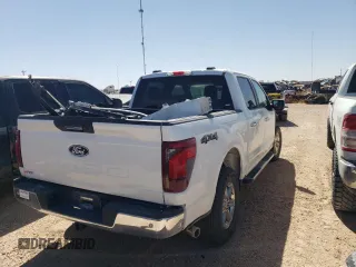 2024 Ford F-150 XLT with VIN 1FTFW3L84RKE22740, listed as a Copart auction lot 48621775 with 19,640 mi miles and Salvage Title. Bid and sale history available at carsss.com. Image 3.