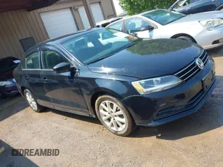 2015 Volkswagen Jetta Sedan 1.8T SE with VIN 3VWD17AJ6FM285921, listed as a IAAI auction lot 42005164 with 173,028 mi miles. Bid and sale history available at carsss.com. Image 1.