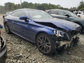 2021 Mercedes-Benz C 43 AMG with VIN W1KWJ6EB3MG096908, listed as a Copart auction lot 67187194 with 25,240 mi miles and Salvage title. Bid and sale history available at DreamBid. Image 4.