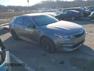 2018 Kia Optima S with VIN 5XXGT4L30JG179241, listed as a IAAI auction lot 41351789 with 176,813 mi miles. Bid and sale history available at carsss.com. Image 1.