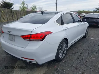 2015 Hyundai Genesis 3.8L with VIN KMHGN4JEXFU078879, listed as a IAAI auction lot 42023183 with 178,075 mi miles. Bid and sale history available at carsss.com. Image 4.