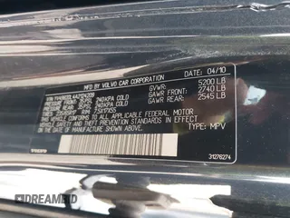 2010 Volvo XC60 3.2L with VIN YV4982DL4A2124209, listed as a IAAI auction lot 42644029 with 229,631 mi miles and . Bid and sale history available at DreamBid. Image 9.