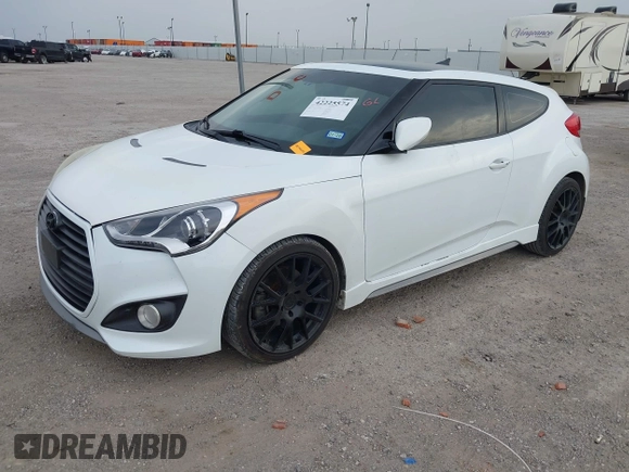 2013 Hyundai Veloster Turbo with VIN KMHTC6AE5DU104074, listed as a IAAI auction lot 42225574 with 172,836 mi miles and . Bid and sale history available at DreamBid. Image 2.