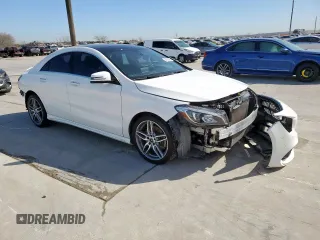 2018 Mercedes-Benz CLA 250 with VIN WDDSJ4EB8JN683857, listed as a Copart auction lot 48227595 with 74,437 mi miles and Clean Title. Bid and sale history available at DreamBid. Image 4.