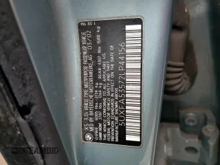 2002 BMW X5 3.0i with VIN 5UXFA53572LP44156, listed as a Copart auction lot 80611304 with 0 mi miles and Salvage Title. Bid and sale history available at carsss.com. Image 13.