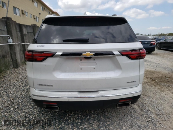 2022 Chevrolet Traverse Premier with VIN 1GNERKKW9NJ149105, listed as a Copart auction lot 41861773 with 21,438 mi miles. Bid and sale history available at carsss.com. Image 6.