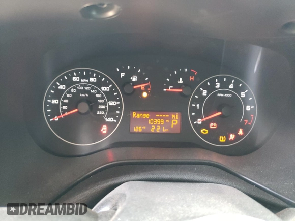 2022 Ram ProMaster City Cargo Tradesman with VIN ZFBHRFAB6N6W69795, listed as a Copart auction lot 66394033 with 10,399 mi miles and . Bid and sale history available at DreamBid. Image 9.