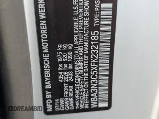 2015 BMW 4 Series 428i z VIN WBA3N3C5XFK232185, wystawiony jako Copart lot #59883035 z przebiegiem 119 548 mil mil oraz Szkoda całkowita • Salvage title. Historia ofert i sprzedaży dostępna na DreamBid. Obrazek 13.