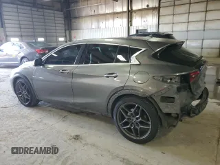2017 Infiniti QX30 Premium with VIN SJKCH5CP9HA019936, listed as a Copart auction lot 58857575 with 91,591 mi miles and Salvage title. Bid and sale history available at DreamBid. Image 2.