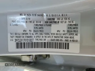 2019 Toyota Yaris L z VIN 3MYDLBYV7KY519027, wystawiony jako Copart lot #57104345 z przebiegiem Nie podano mil oraz Szkoda całkowita • Salvage title. Historia ofert i sprzedaży dostępna na DreamBid. Obrazek 12.