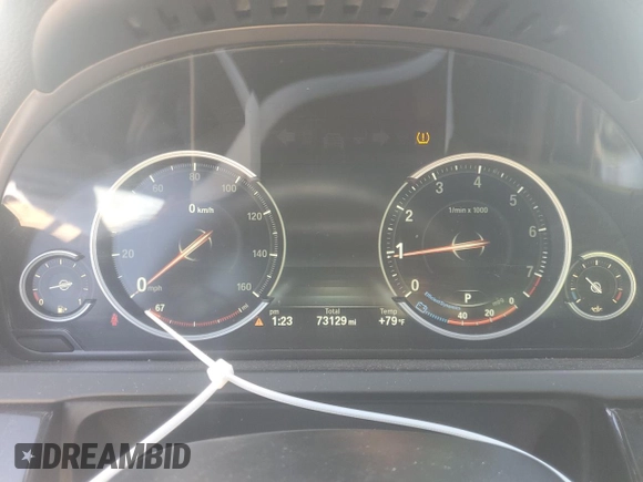 2014 BMW 7 Series 740Li with VIN WBAYE4C59ED138376, listed as a Copart auction lot 76878354 with 73,129 mi miles and Salvage Title. Bid and sale history available at carsss.com. Image 9.