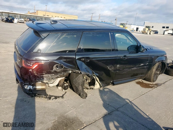 2020 Land Rover Range Rover Sport HST with VIN SALWS2RU1LA746485, listed as a Copart auction lot 46241465 with 26,862 mi miles and Salvage Title. Bid and sale history available at carsss.com. Image 3.
