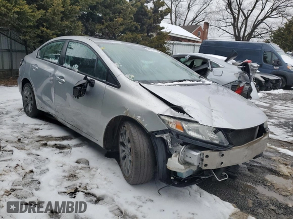 2014 Honda Civic EX-L with VIN 19XFB2F91EE233096, listed as a Copart auction lot 42811615 with 164,176 mi miles and Salvage Title. Bid and sale history available at DreamBid. Image 4.