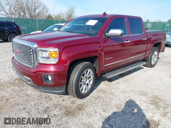 2015 GMC Sierra 1500 Denali with VIN 3GTU2WEC6FG187427, listed as a IAAI auction lot 41874355 with 166,913 mi miles and . Bid and sale history available at DreamBid. Image 2.