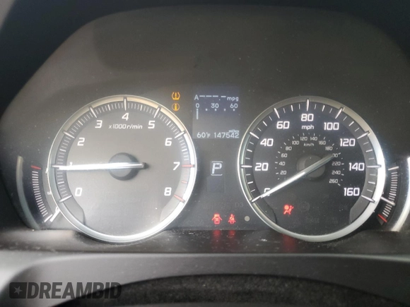 2016 Acura TLX with VIN 19UUB1F31GA014434, listed as a Copart auction lot 51458575 with 147,542 mi miles and Clean Title. Bid and sale history available at carsss.com. Image 9.