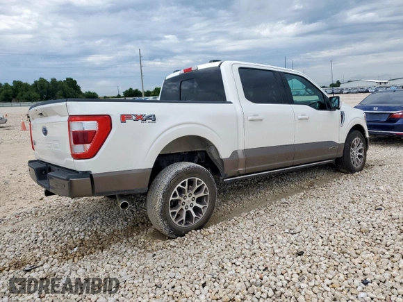 2023 Ford F-150 XL with VIN 1FTFW1ED6PFC00883, listed as a Copart auction lot 60438105 with 27,640 mi miles and Salvage title. Bid and sale history available at DreamBid. Image 3.